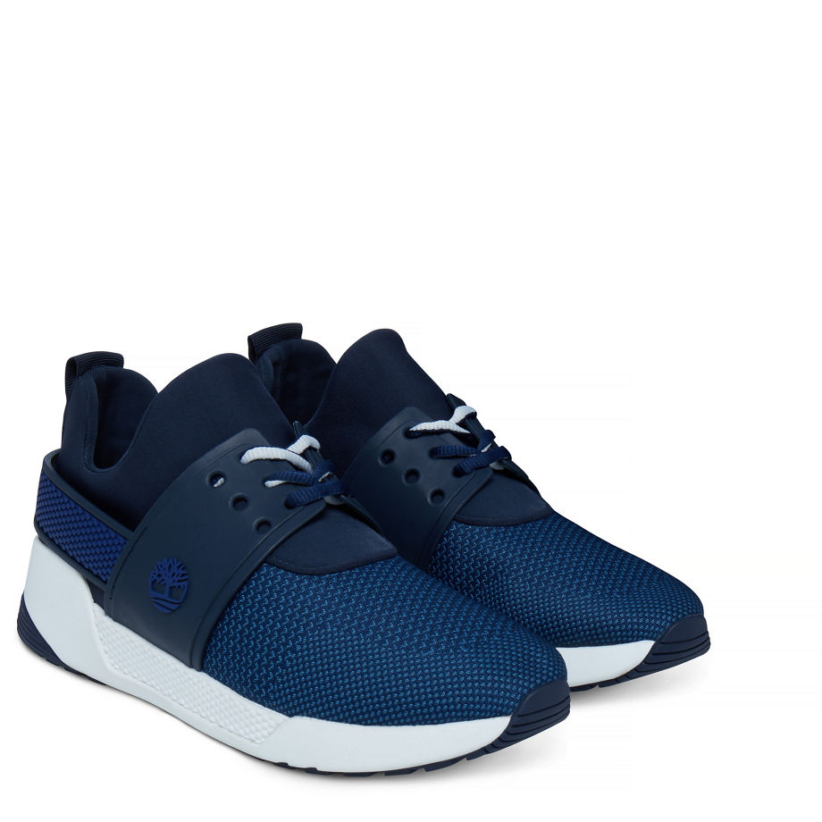 Timberland Women's Kiri Up Knit Sneaker Navy/Black Total Eclipse