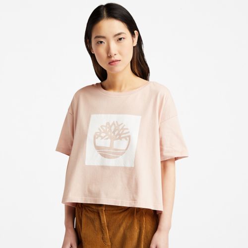 Timberland Women's Cropped Logo T-Shirt