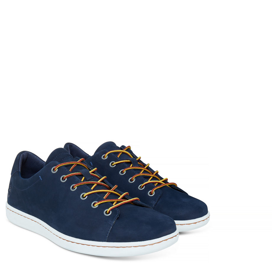 Timberland Men's Courtside Leather Oxford Navy Black Iris Nubuck