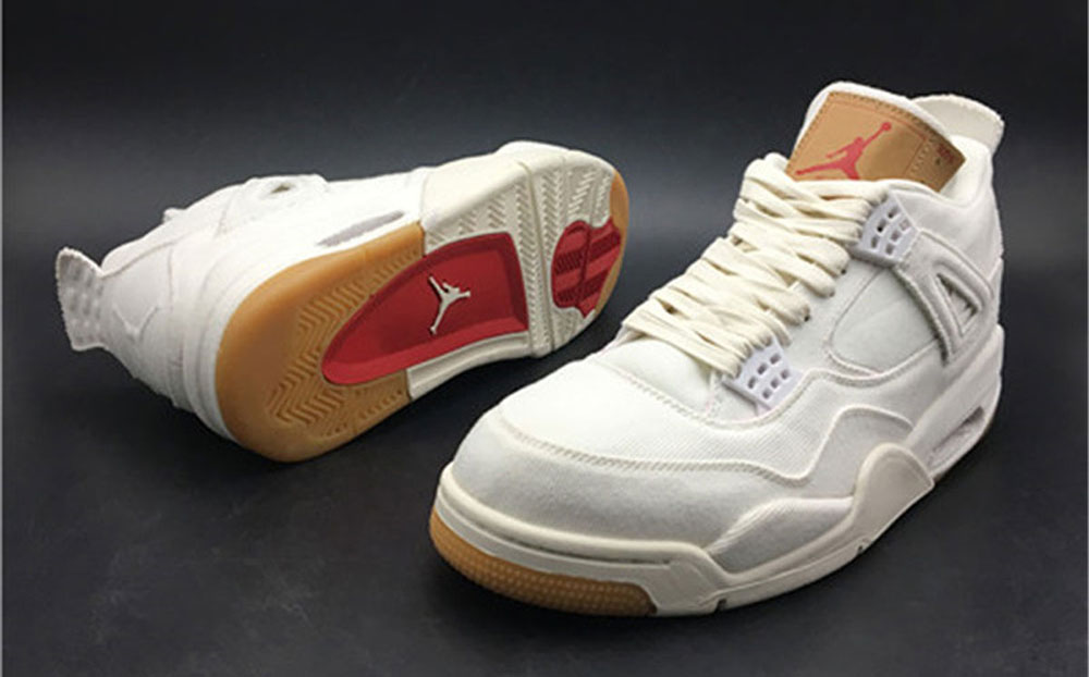 Jordan 4 Retro Levis White (Levis Tag)