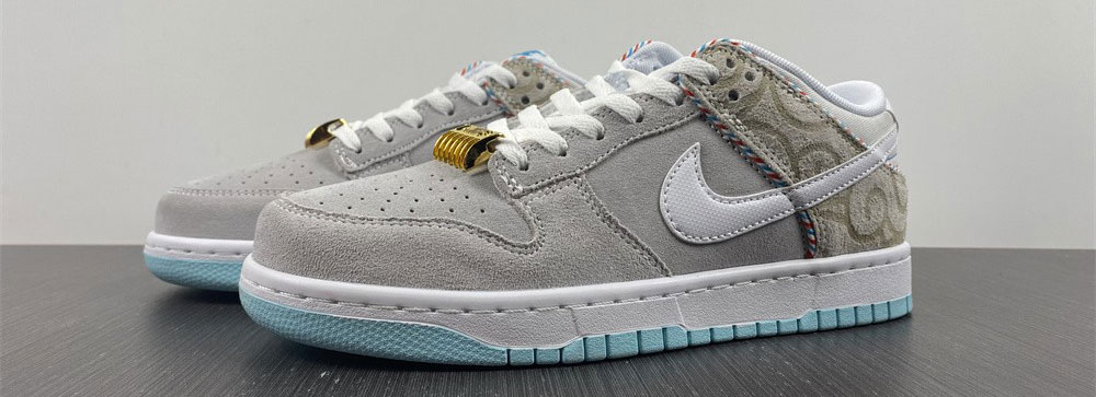 Nike Dunk Low SE Barber Shop Grey