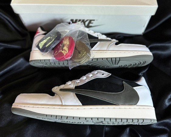 PK 4.0 batch Jordan 1 Retro Low OG SP Travis Scott Olive Biggest 14(Men Size)