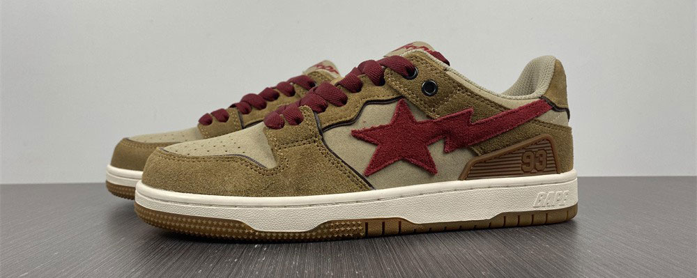A Bathing Ape Sk8 Sta Wheat Red