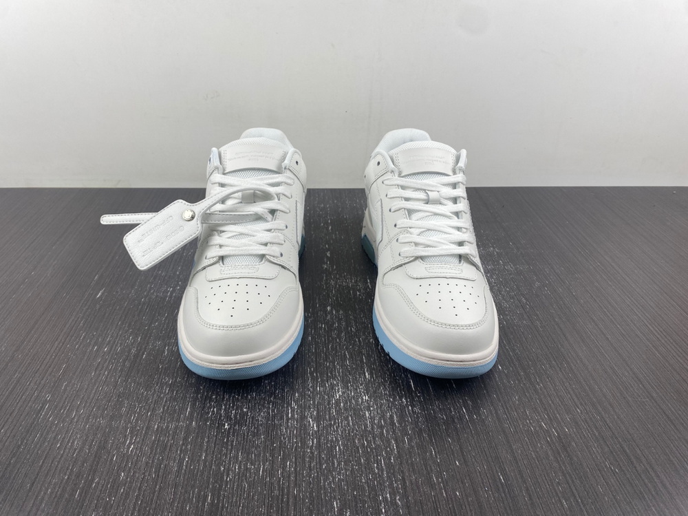 OFF-WHITE Out Of Office OOO Low Tops For Walking White Royal Blue