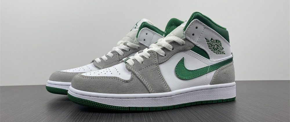 Jordan 1 Mid Grey Green