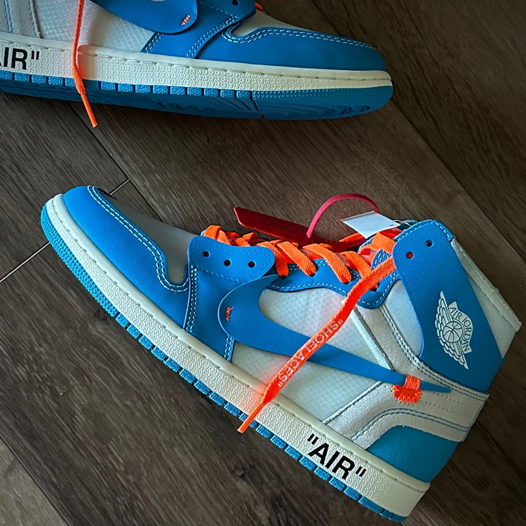 LJR batch Jordan 1 Retro High Off-White University Blue