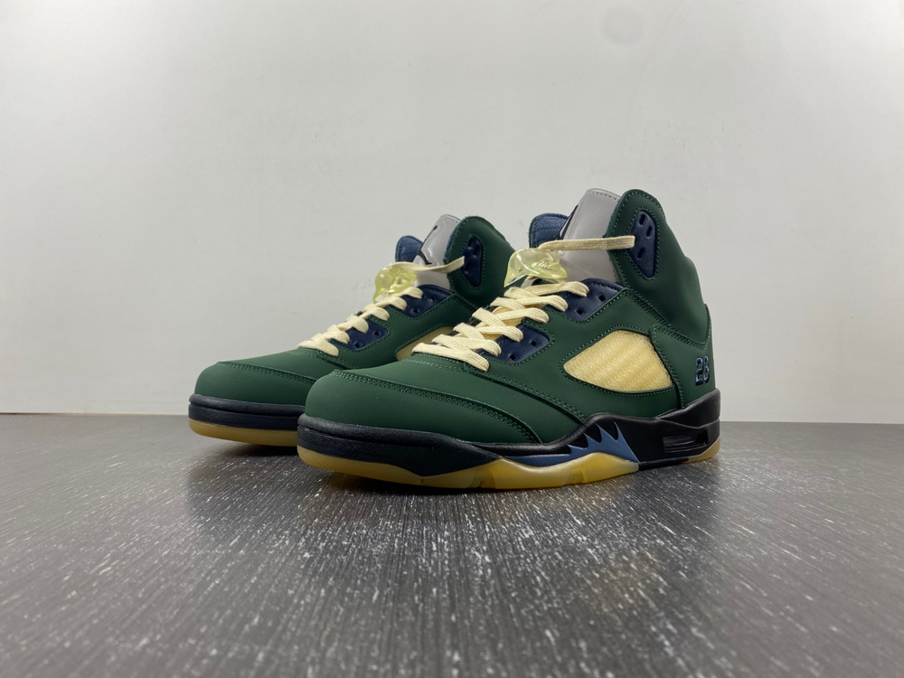 Air Jordan 5 Navy Green AJ5 Biggest 14