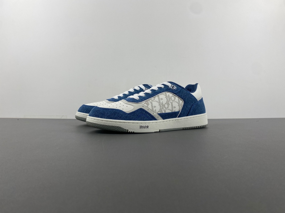 Dior B27 Low Blue White Dior Oblique Galaxy Leather