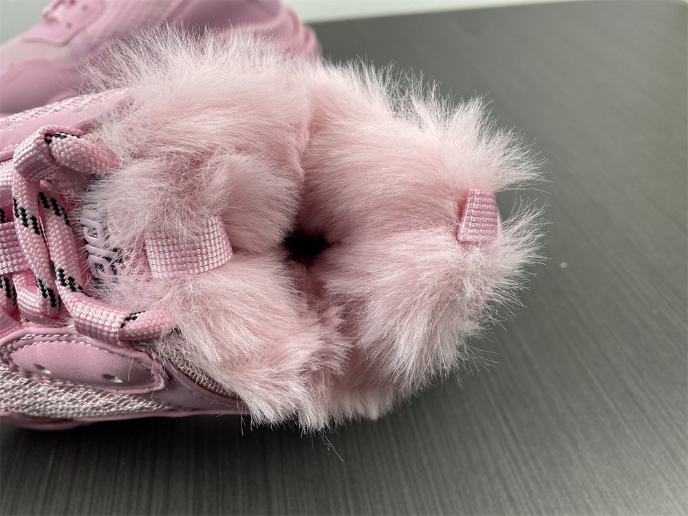 Balenciaga Triple S Sneaker Fake Fur In Pink