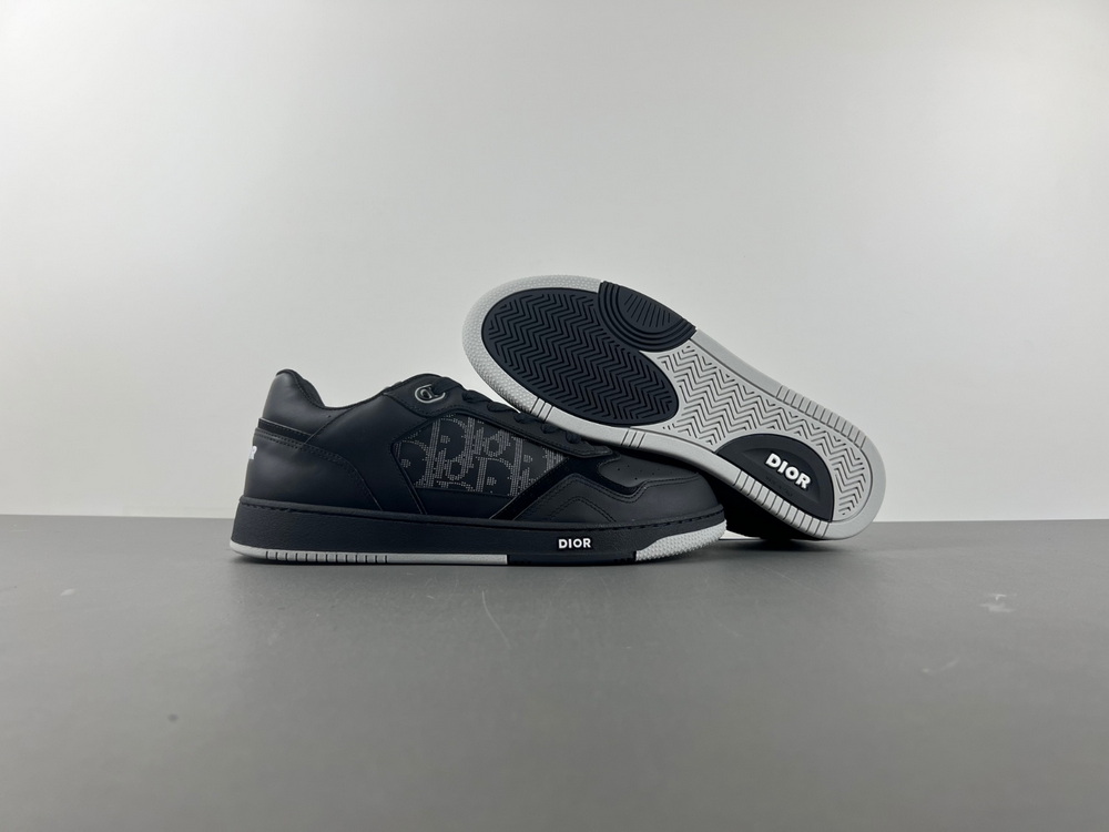 Dior B27 Low Dior Oblique Galaxy Leather Black