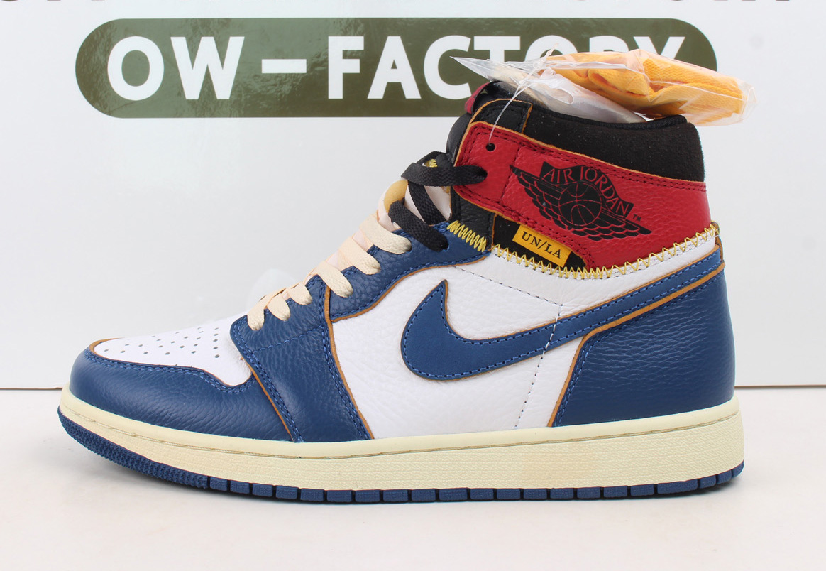 @OWF Air Jordan 1 Union Los Angeles Blue Toe AJ1 Biggest 14