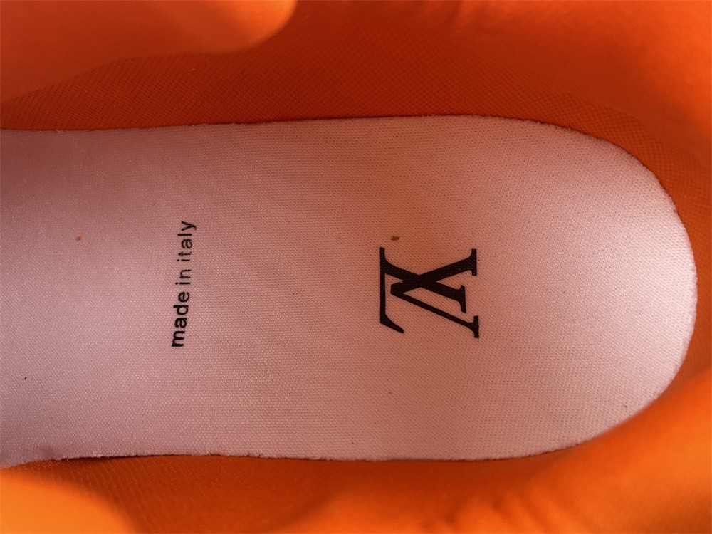 Louis Vuitton Trainer Yellow Monogram Denim White