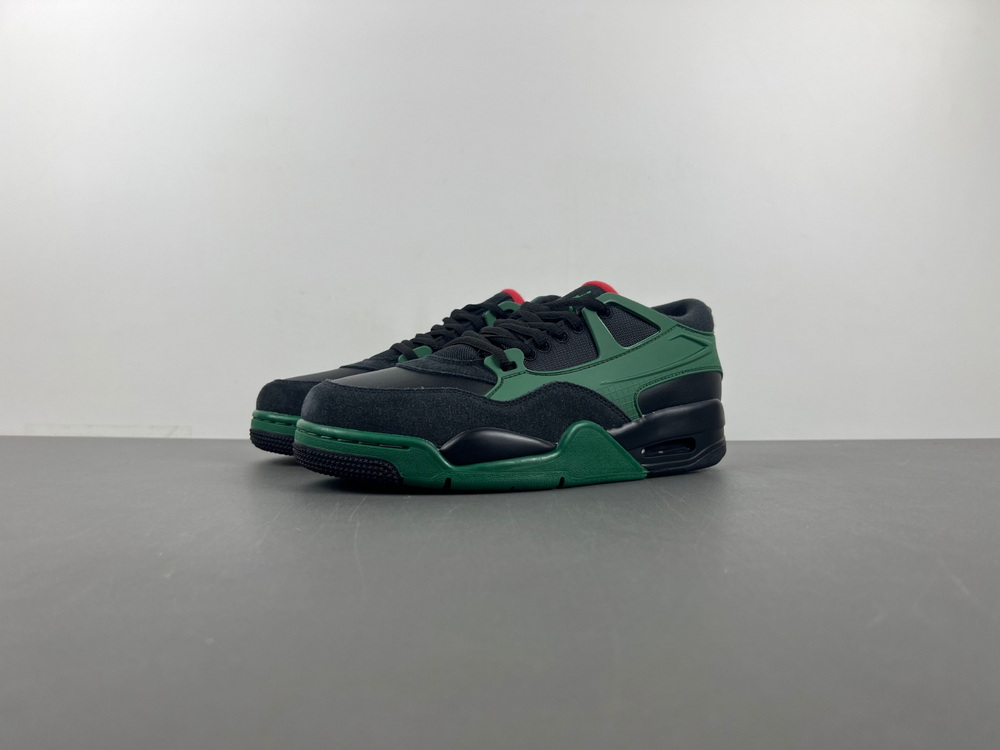 Jordan 4 RM Black Gorge Green University Red