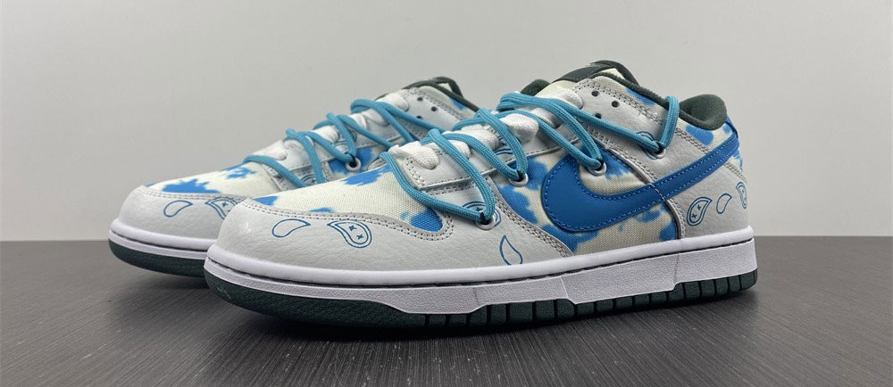 Nike Dunk Low RETRO VIDE White Blue