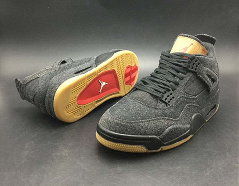 Air Jordan 4 Retro Levis Black (Levis Tag) Biggest