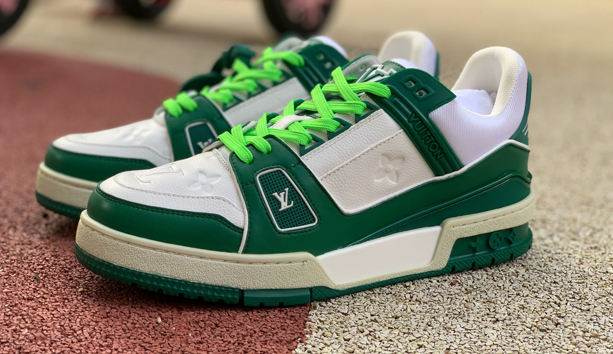 Louis Vuitton LV Trainer Sneaker Low White Green