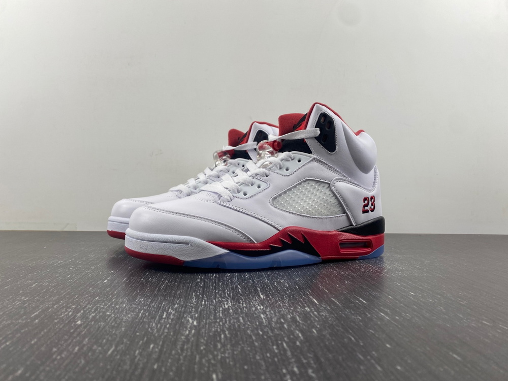 Y3 batch Air Jordan 5 Retro Fire Red Black Tongue (2013)
