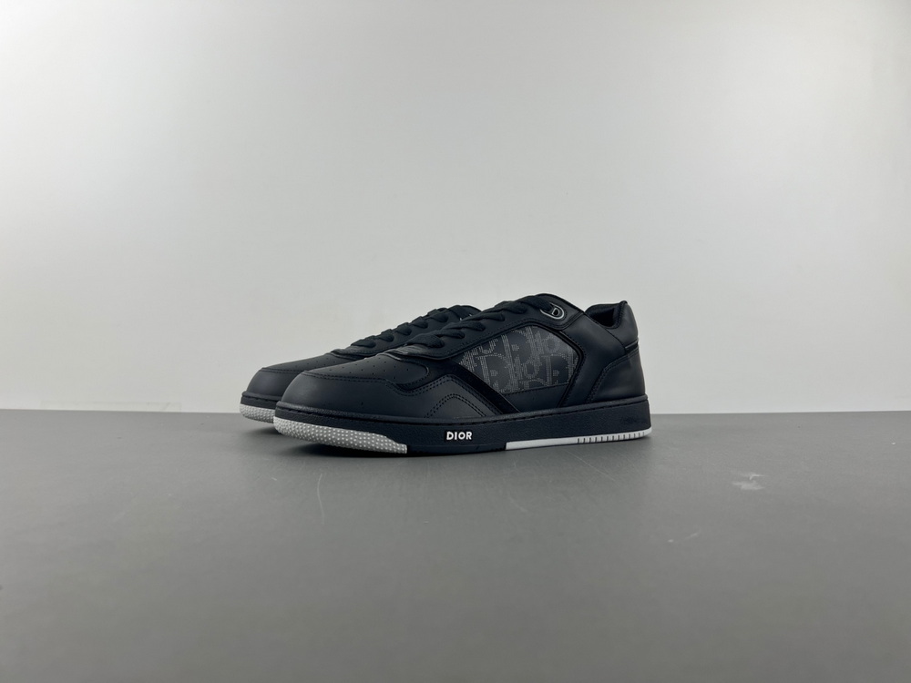 Dior B27 Low Dior Oblique Galaxy Leather Black