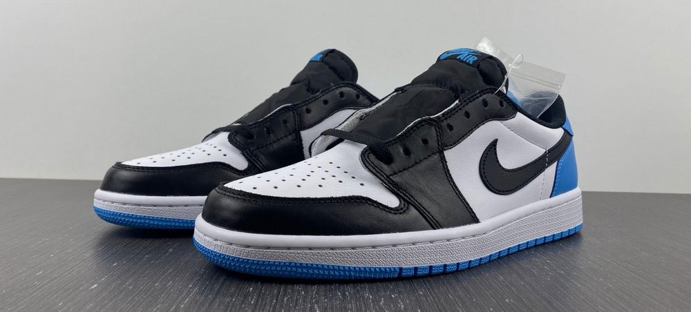 Jordan 1 Retro Low OG Black Dark Powder Blue