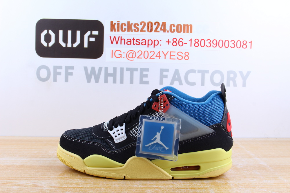 GX batch Air Jordan 4 Retro Union Off Noir AJ4 Biggest 14