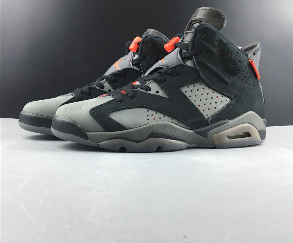 PSG X AIR JORDAN 6 Black charcoal