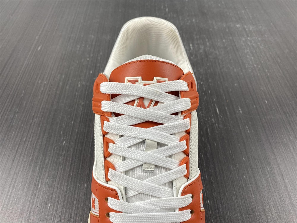 Louis Vuitton Trainer Yellow Monogram Denim White