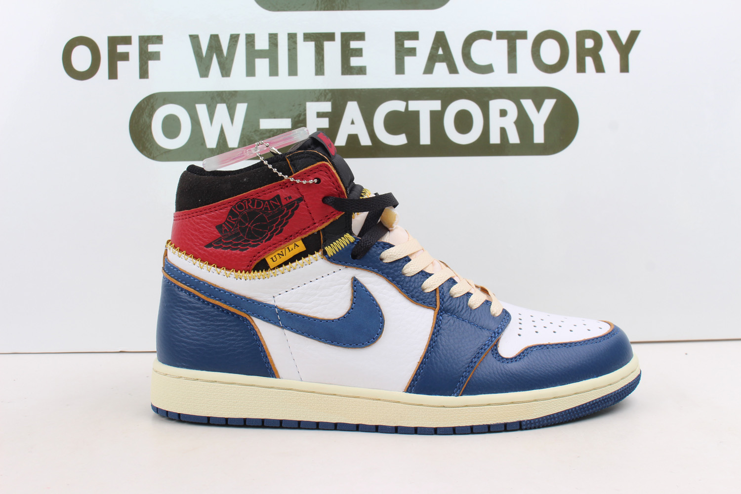 @OWF Air Jordan 1 Union Los Angeles Blue Toe AJ1 Biggest 14