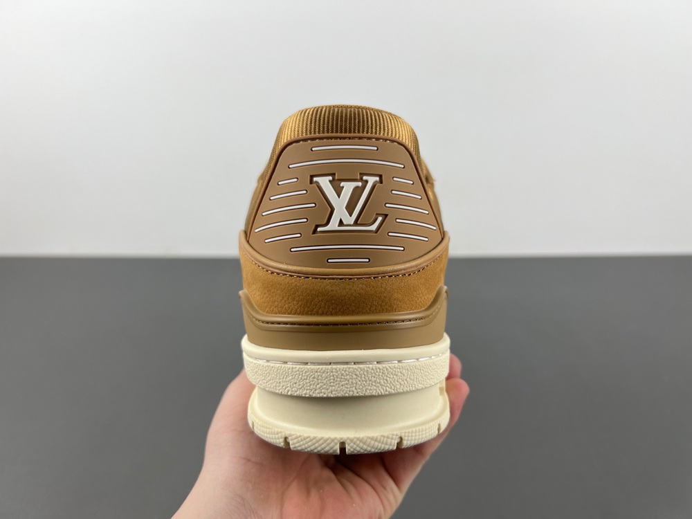Top Batch Louis Vuitton LV trainer Brown Yellow
