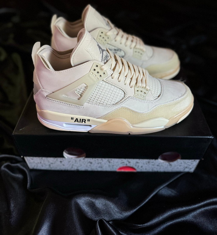 GX batch Jordan 4 Retro Off-White Sail (W) Men size