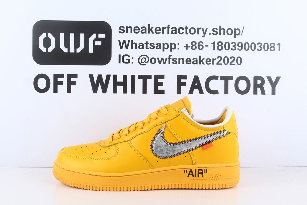 Nike Air Force 1 Low Off-White ICA University Gold
