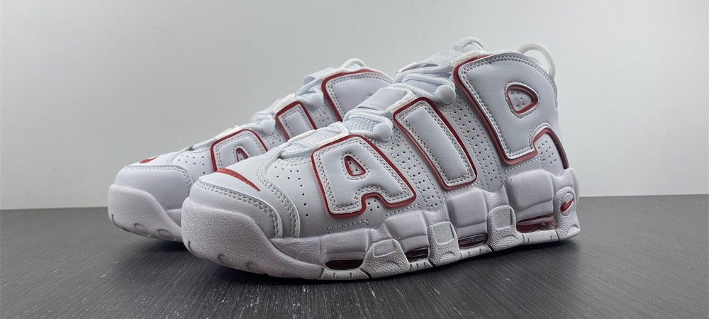 Nike Air More Uptempo White Varsity Red Outline (20182021)