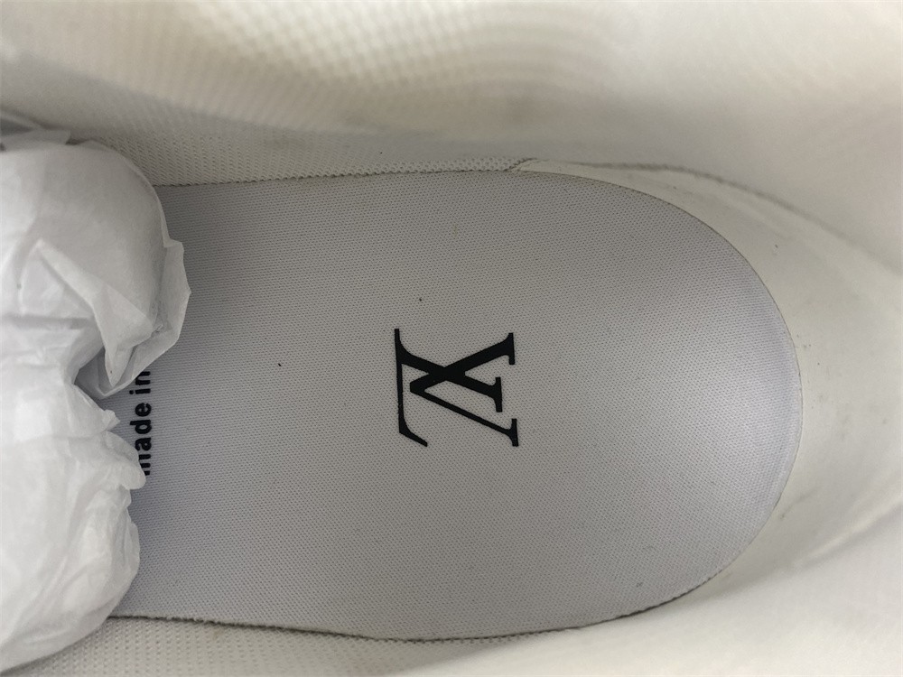 Louis Vuitton Trainer Green Monogram Denim White