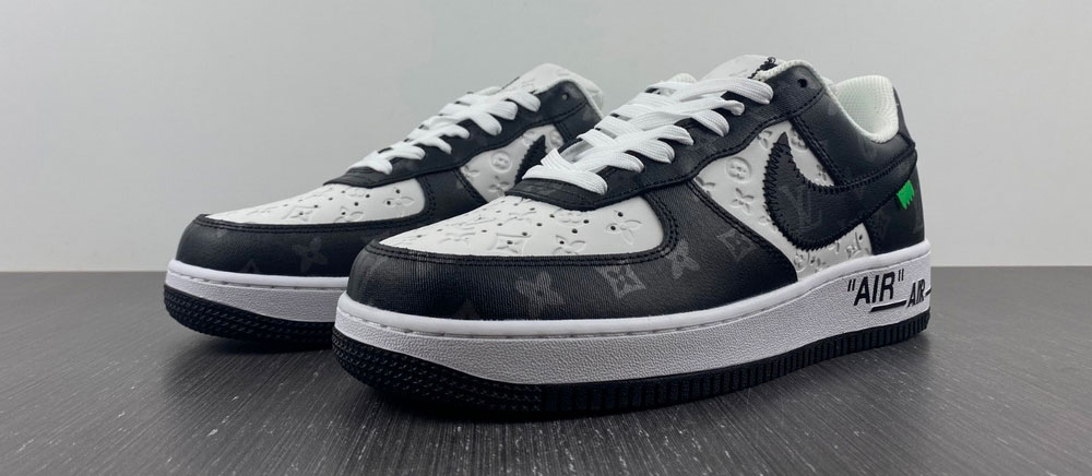 Louis Vuitton Nike Air Force 1 Low By Virgil Abloh White Black