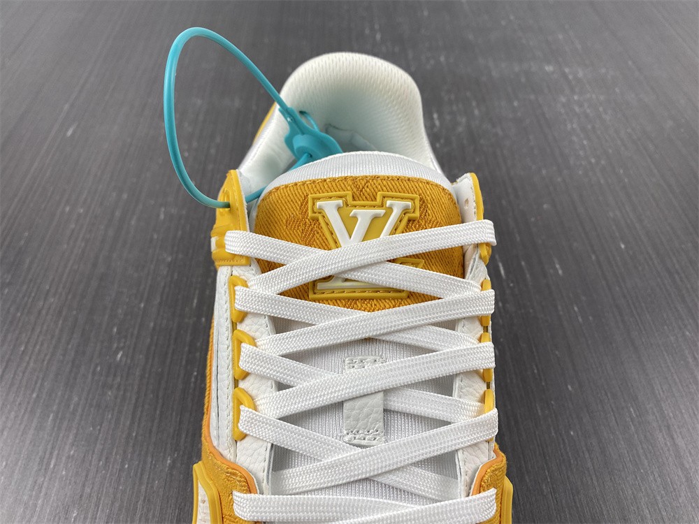 Louis Vuitton Trainer Yellow White Monogram