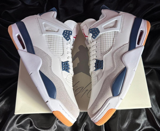 GX batch Air Jordan 4 Retro SB Navy AJ4 Biggest 14