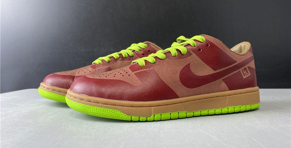 Nike Dunk Low 1-Piece Laser Varsity Red Chartreuse