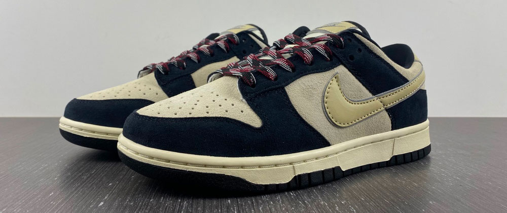 Dunk Low Black Bone Suede