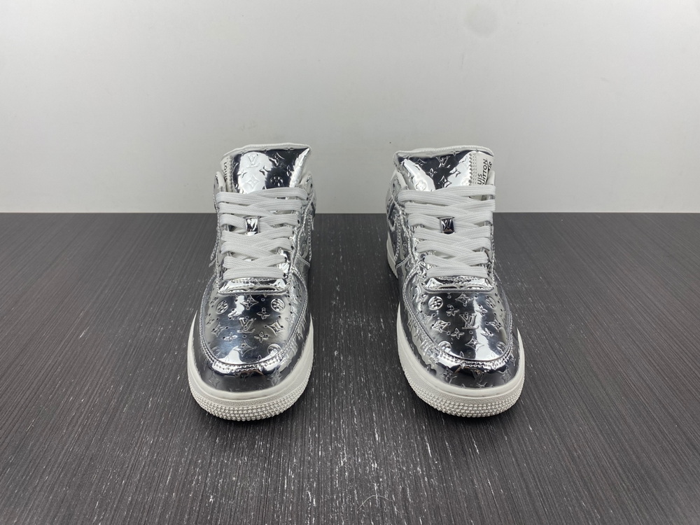 Louis Vuitton Nike Air Force 1 Low 07 Silver