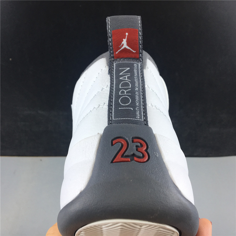 Jordan 12 Retro White Dark Grey