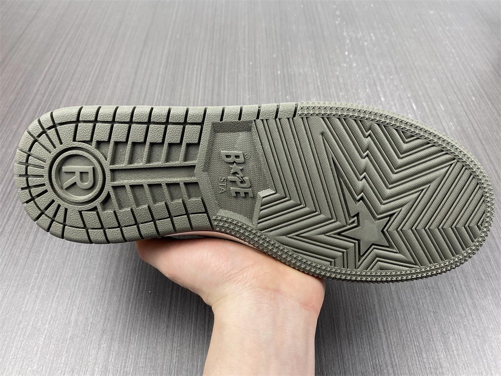 A Bathing Ape Bape SK8 Sta Brown Ivory