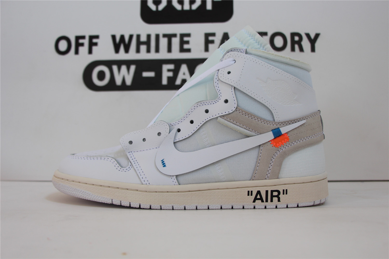 @OWF Off Jordan 1 Retro High Off-White Euro AJ1 Biggest 14