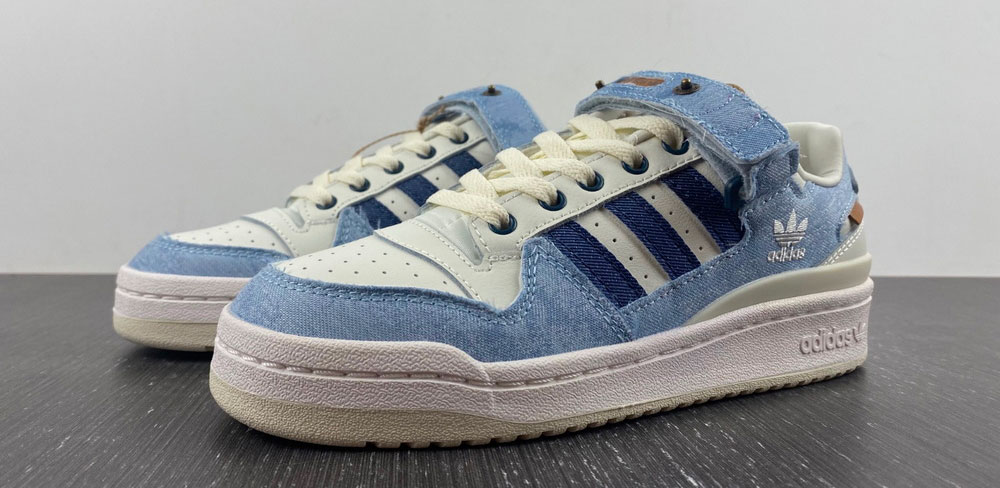Adidas Forum Low Blue Cloud White