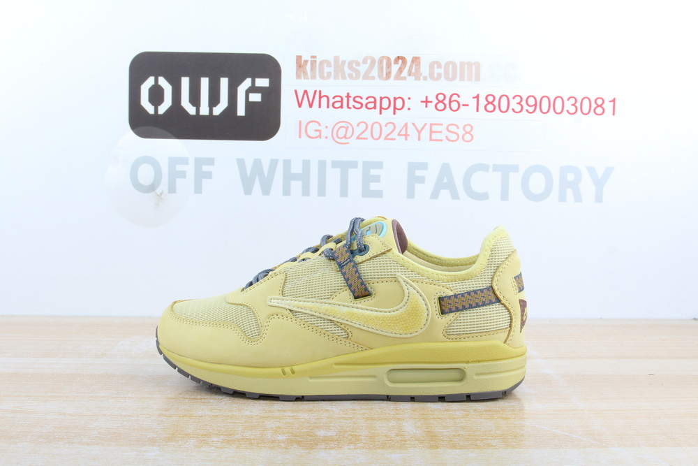 @OWF batch Nike Air Max 1 Travis Scott Cactus Jack Saturn Gold Biggest 14