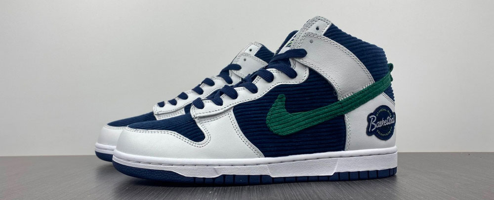 Nike Dunk High Sports Specialties White Navy