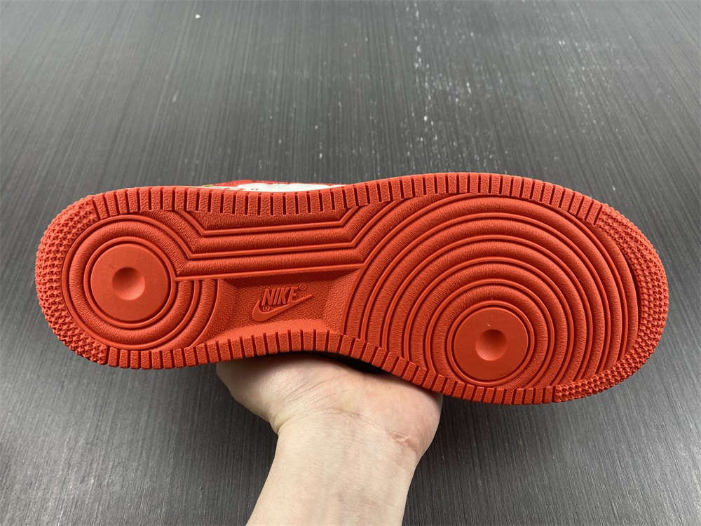 Louis Vuitton Nike Air Force 1 Low By Virgil Abloh White Red