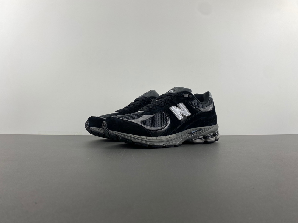 New Balance 2002R Black Dark Grey White
