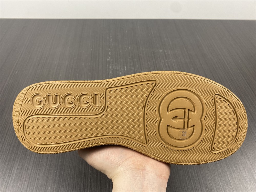 Gucci Jive Monogrammed Canvas and Leather Sneakers