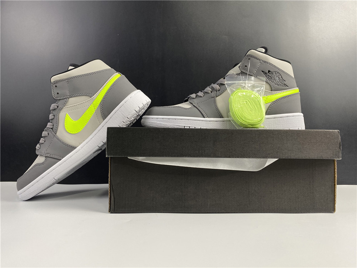 Jordan 1 Mid Gunsmoke Volt