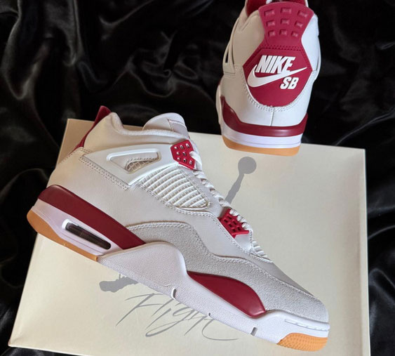 GX batch Air Jordan 4 Retro SB Varsity Red AJ4 Biggest 14
