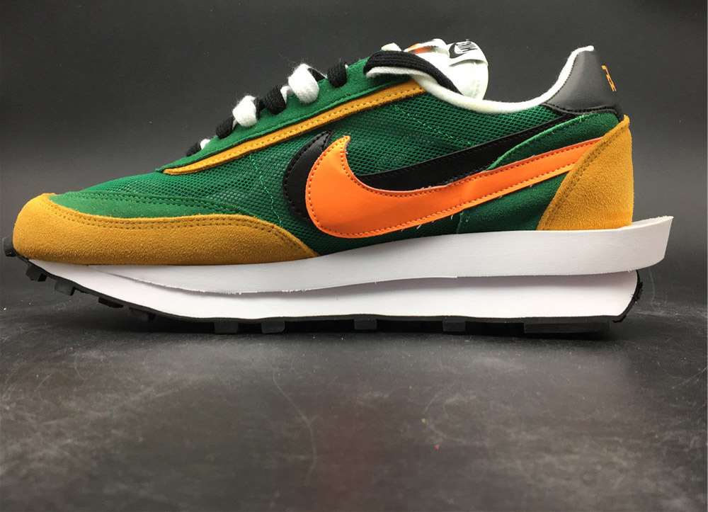 Sacai x Nike LVD Waffle Daybreak Green Yellow